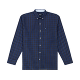 IZOD Mens Performance Comfort Woven Long Sleeve Plaid Shirt
