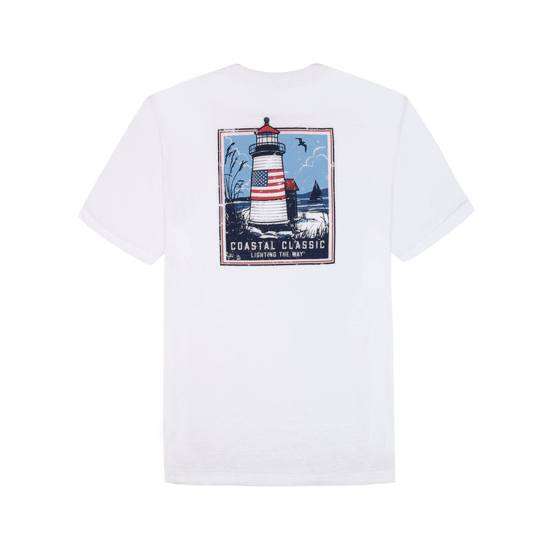 IZOD Mens Saltwater Coastal Classic Short Sleeve Graphic T-Shirt