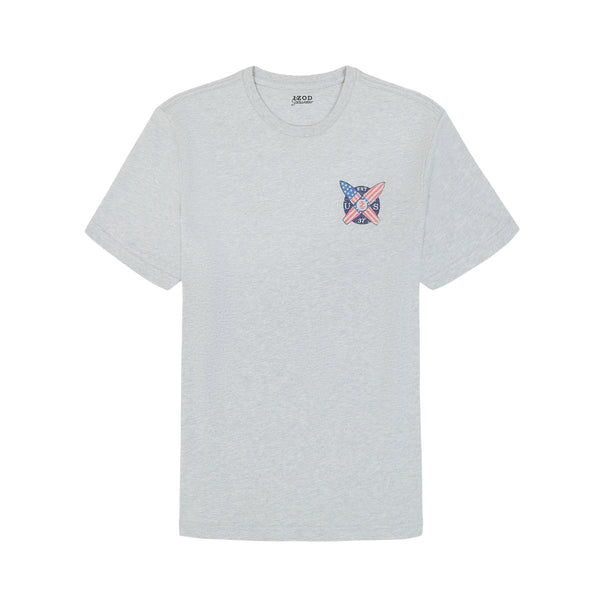 IZOD Mens Saltwater Short Sleeve Graphic T-Shirt