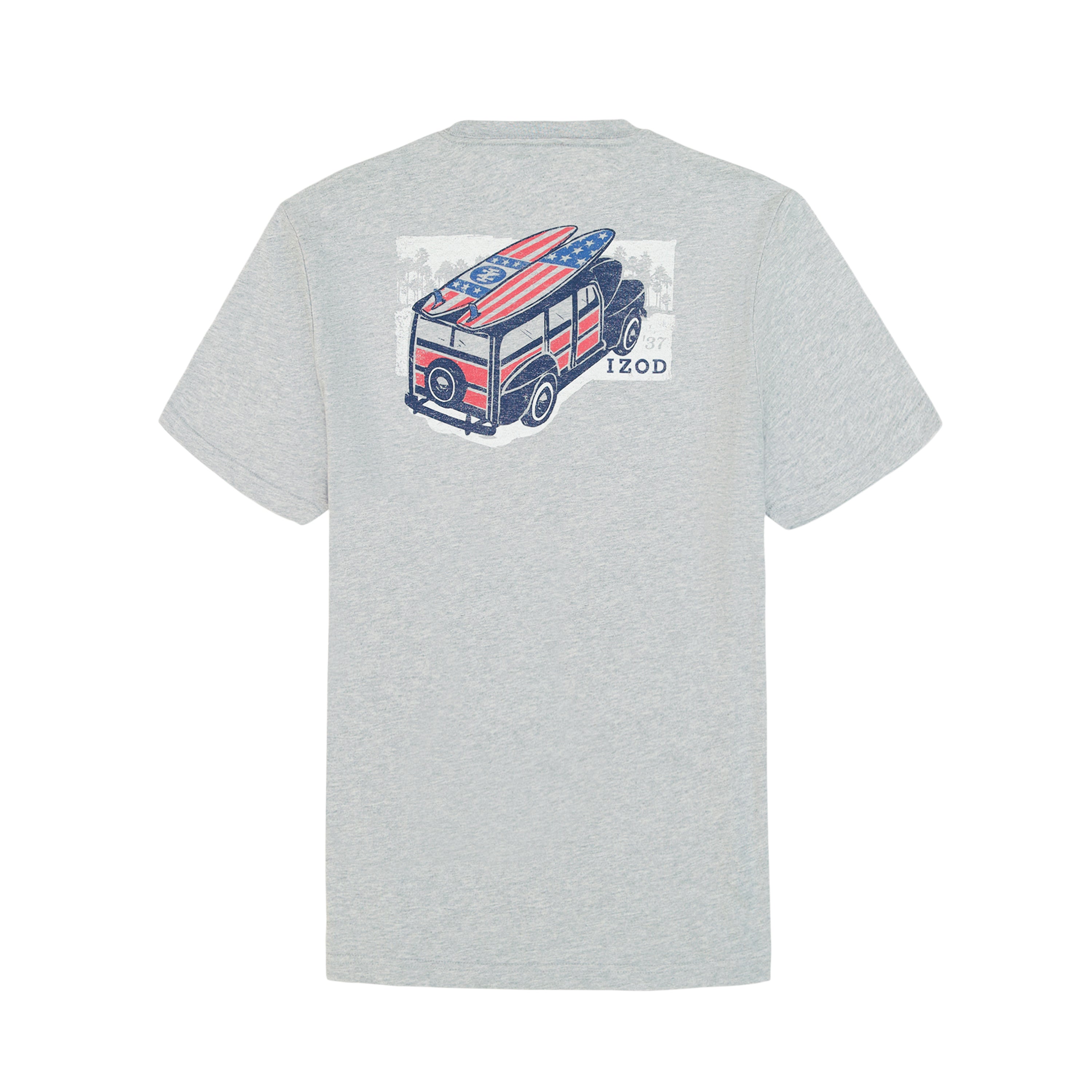 IZOD Mens Saltwater Short Sleeve Graphic T-Shirt