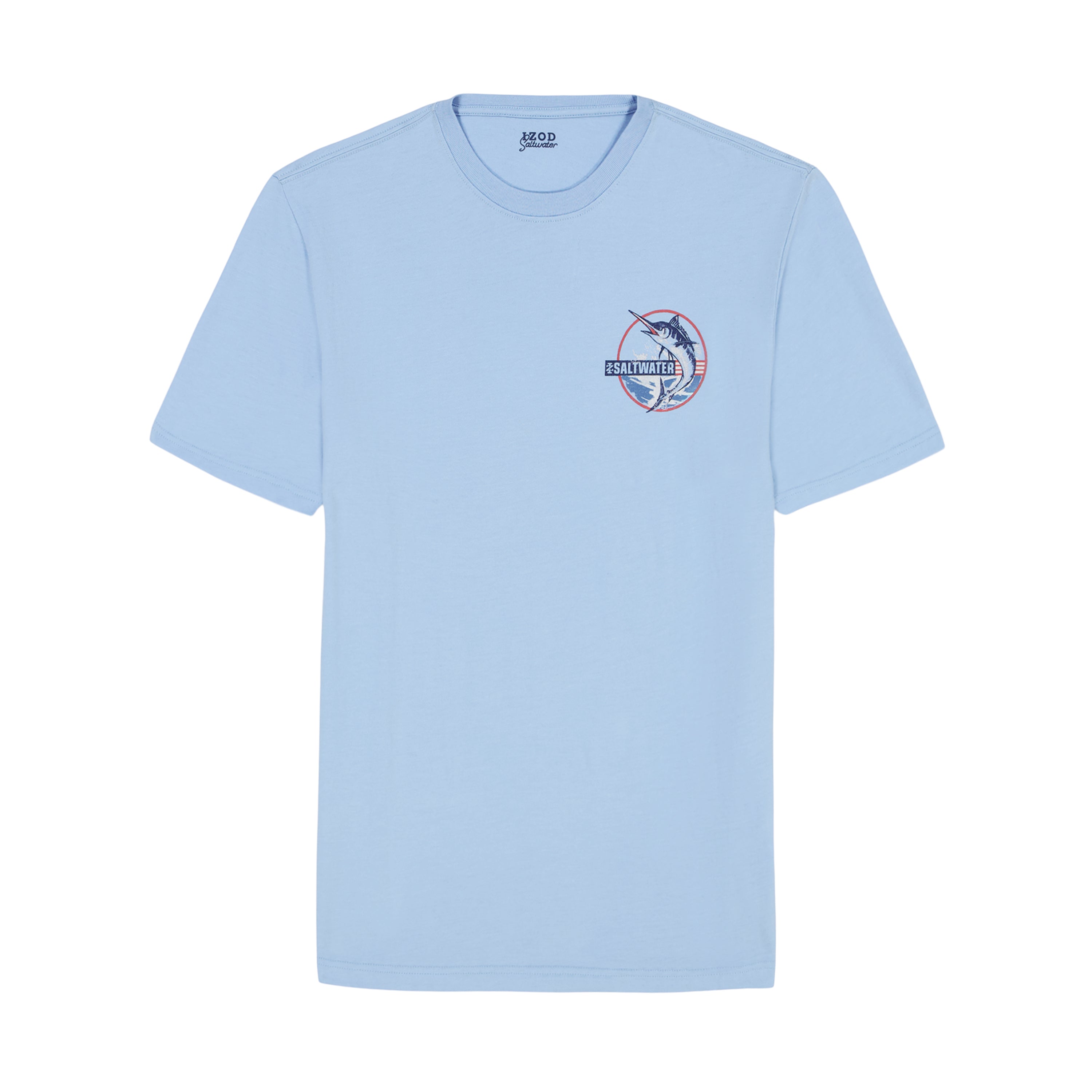 IZOD Mens Saltwater Seaside Short Sleeve Graphic T-Shirt