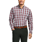 IZOD Mens Holiday Tartan Long Sleeve Woven Shirt