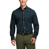 IZOD Mens Holiday Tartan Long Sleeve Woven Shirt