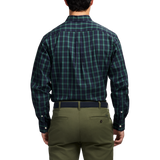 IZOD Mens Holiday Tartan Long Sleeve Woven Shirt