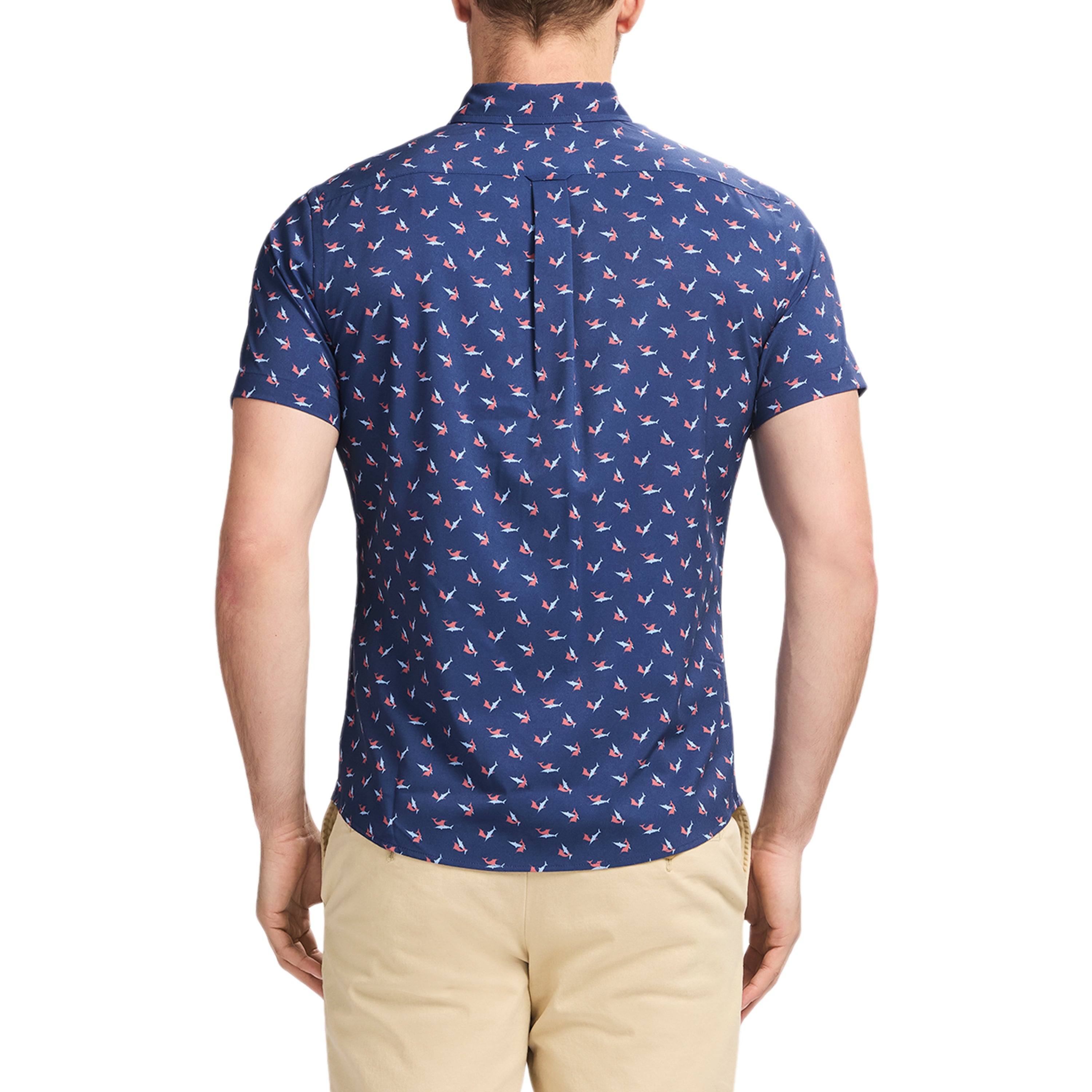IZOD Mens Short Sleeve Button-Down Shirt