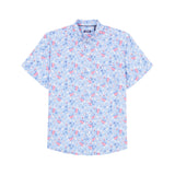 IZOD Mens Swingflex Elite Short Sleeve Printed Polo Shirt