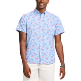 IZOD Mens Swingflex Elite Short Sleeve Printed Polo Shirt