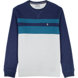 IZOD Mens Performance Fleece Stripe Crew Neck Sweater