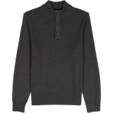IZOD Mens Marled Button Mock Neck Sweater