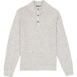 IZOD Mens Marled Button Mock Neck Sweater