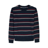 IZOD Mens Seven Gauge Soft Yarn Striped Crew Neck Sweater