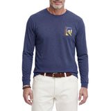IZOD Mens Saltwater Sunset Vibes Graphic Long Sleeve T-Shirt