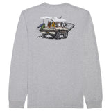 IZOD Mens Saltwater Lake Life Graphic Long Sleeve T-Shirt