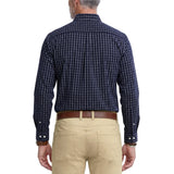 IZOD Mens Performance Comfort Plaid Button Down Long Sleeve Shirt