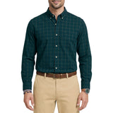 IZOD Mens Performance Comfort Plaid Button-Down Long Sleeve Shirt