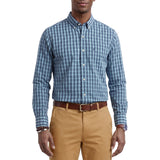IZOD Mens Performance Comfort Plaid Button Down Long Sleeve Shirt
