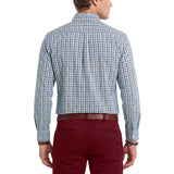 IZOD Mens Performance Comfort Plaid Button Down Long Sleeve Shirt