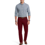 IZOD Mens Performance Comfort Plaid Button Down Long Sleeve Shirt