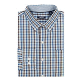 IZOD Mens Performance Comfort Plaid Button Down Long Sleeve Shirt