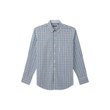 IZOD Mens Performance Comfort Plaid Button Down Long Sleeve Shirt