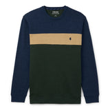 IZOD Mens Advantage Performance Fleece Colorblock Crew Neck Sweater