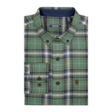 IZOD Mens Stratton Flannel Button-Down Long Sleeve Shirt