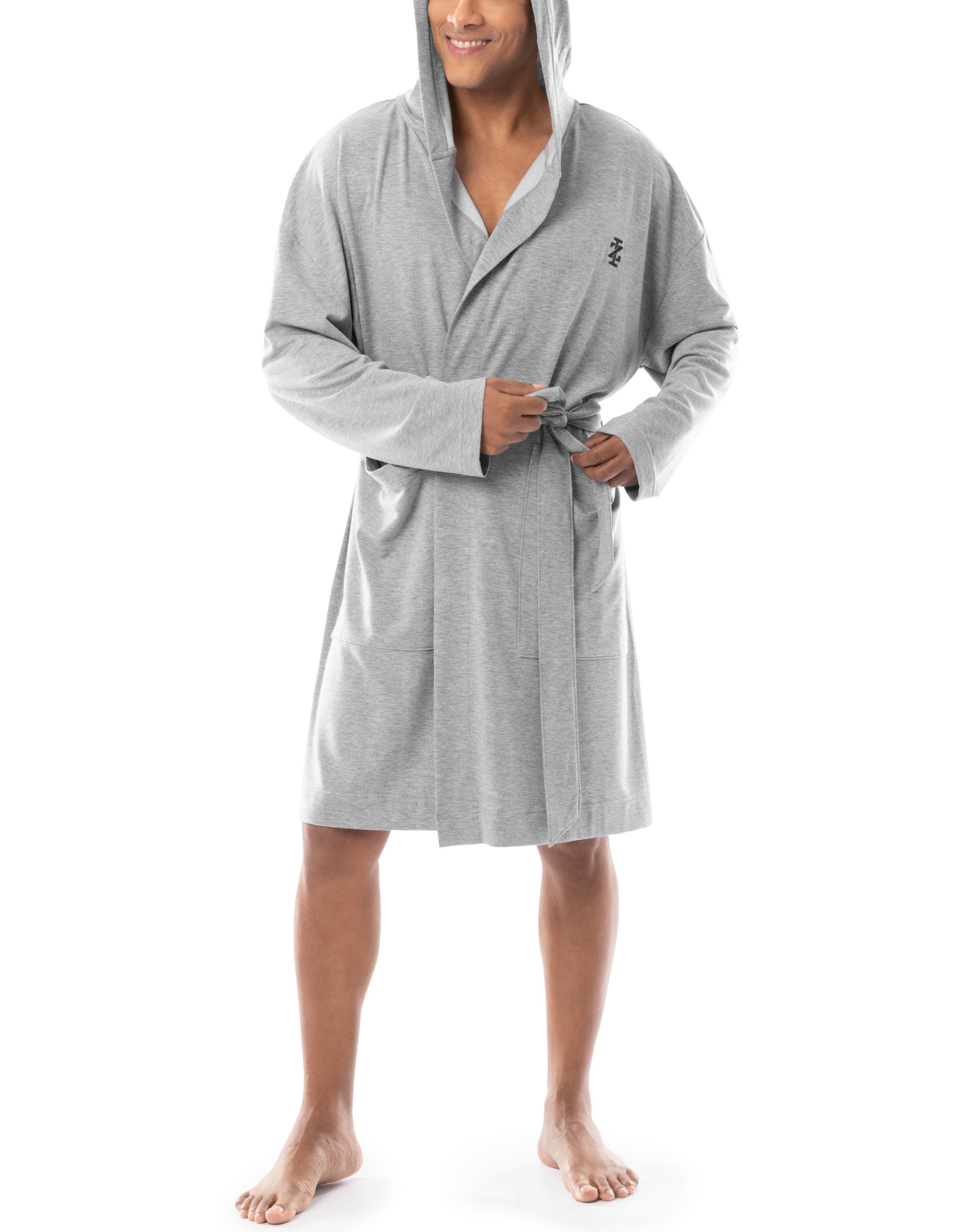 IZOD Mens French Terry Hooded RObe