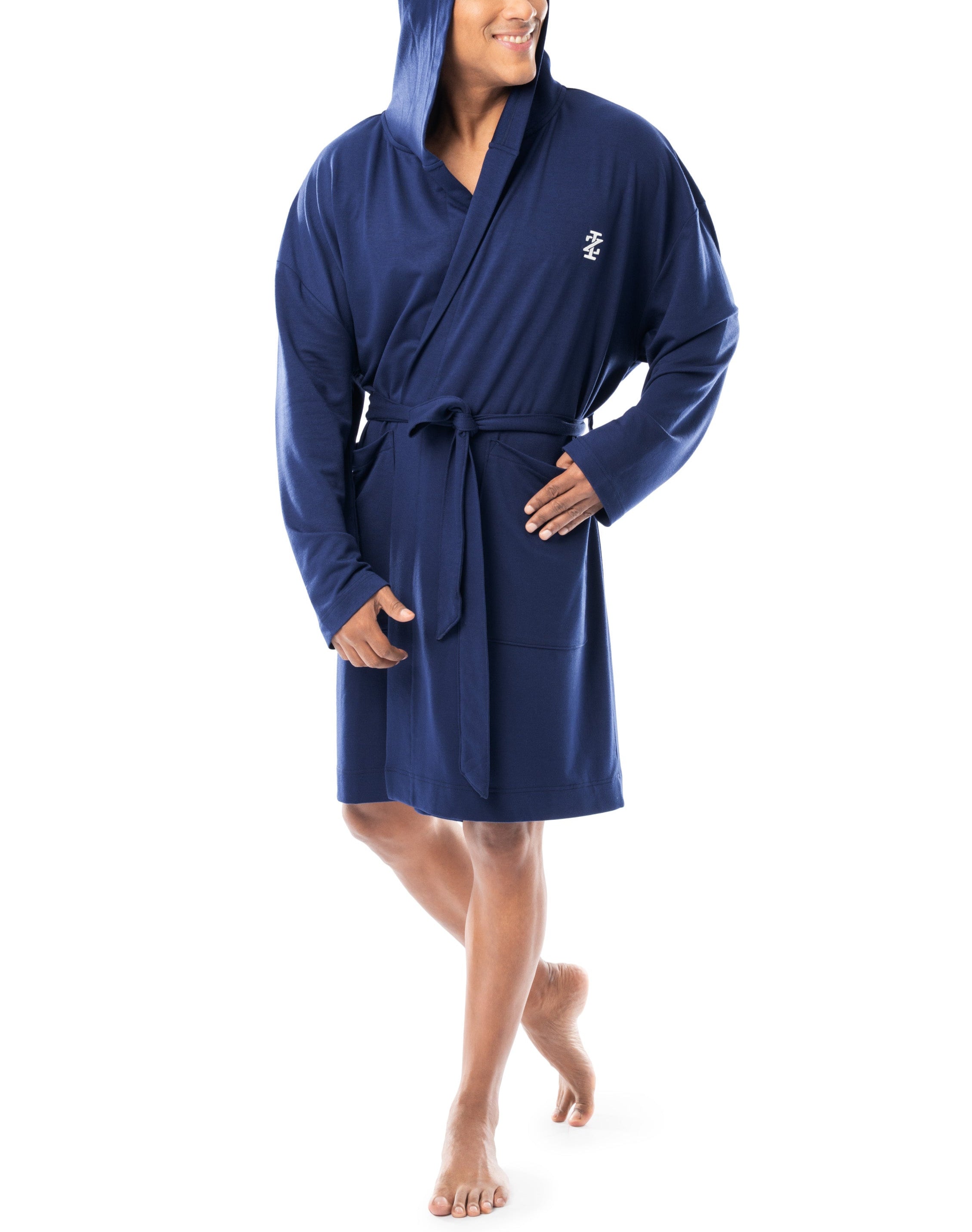 IZOD Mens French Terry Hooded RObe