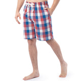 IZOD Mens Printed Poplin Relaxed Fit Drawstring Sleep Shorts