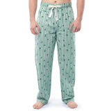 IZOD Mens Relaxed Fit Printed Poplin Drawstring Sleep Pants