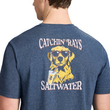 IZOD Mens Saltwater Graphic Short Sleeve T-Shirt