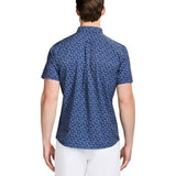 IZOD Mens Breeze Printed Short Sleeve Button Down Shirt