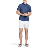 IZOD Mens Breeze Printed Short Sleeve Button Down Shirt