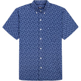 IZOD Mens Breeze Printed Short Sleeve Button Down Shirt