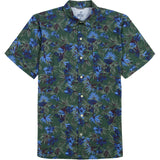 IZOD Mens Dockside Chambray Printed Short Sleeve Shirt