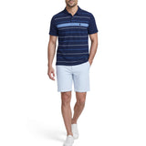 IZOD Mens Advantage Performance Stripe Short Sleeve Polo Shirt
