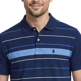 IZOD Mens Advantage Performance Stripe Short Sleeve Polo Shirt