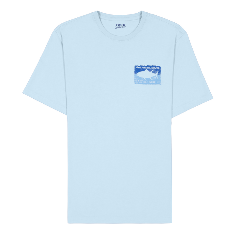 IZOD Mens Saltwater Graphic Short Sleeve T-Shirt