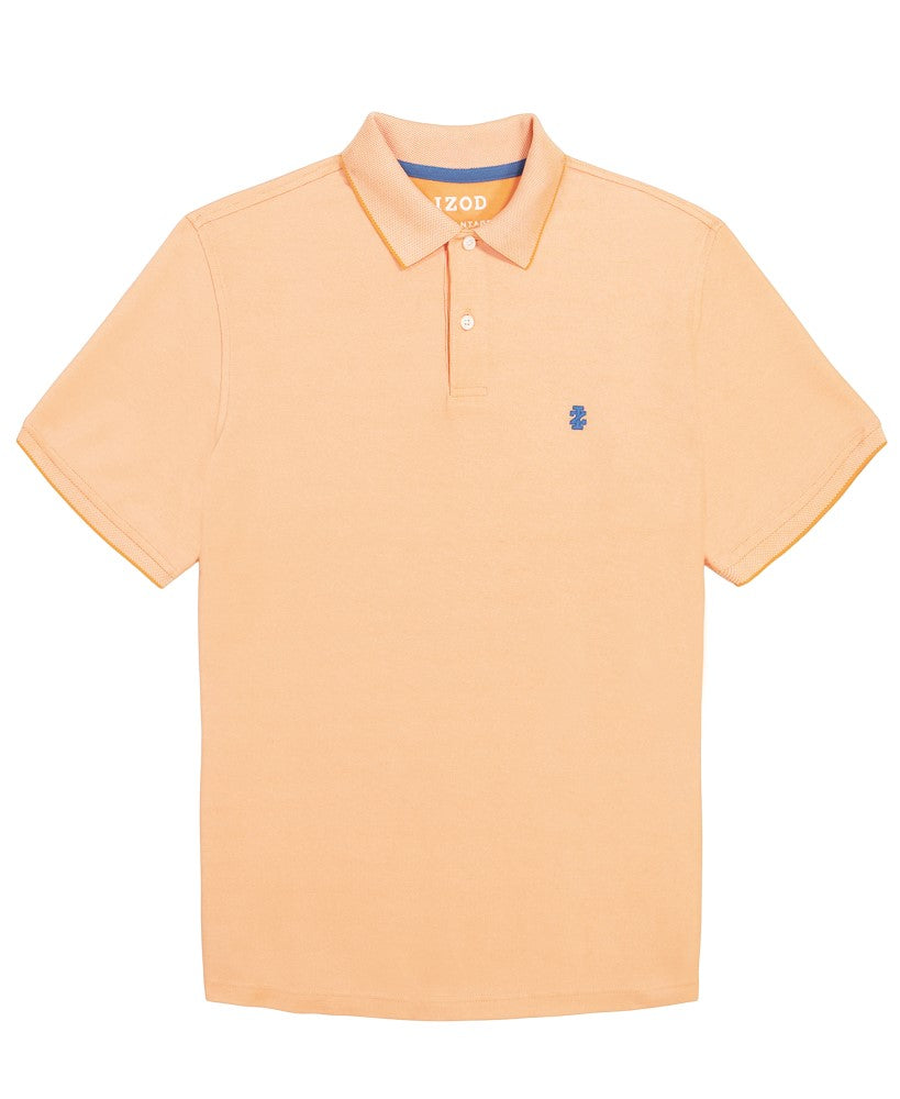 IZOD Mens Advantage Solid Pique Short Sleeve Polo Shirt