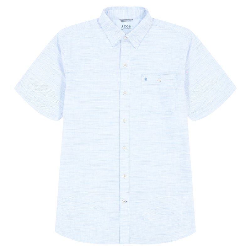 IZOD Mens Dockside Chambray Short Sleeve Button Down Shirt ShopCGX IZOD Mens Dockside Chambray Short Sleeve Button Down Shirt ShopCGX