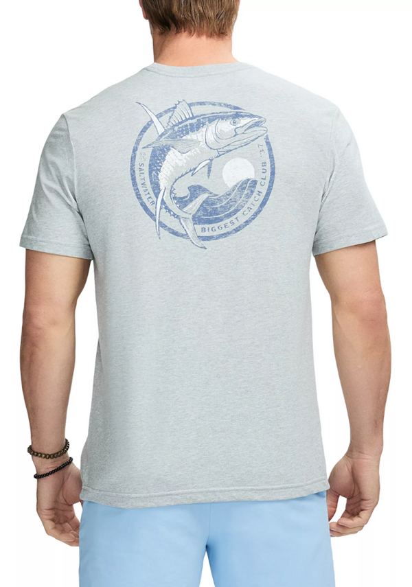 IZOD Mens Saltwater Graphic Short Sleeve T-Shirt