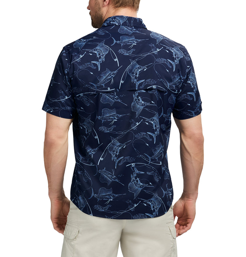 IZOD Mens Sunshield Short Sleeve Button Down Shirt