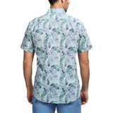 IZOD Mens Dockside Chambray Printed Short Sleeve Shirt