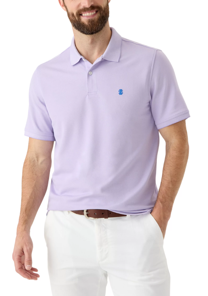 IZOD Mens Advantage Performance Short Sleeve Polo Shirt