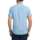 IZOD Mens Breeze Printed Short Sleeve Button Up Shirt