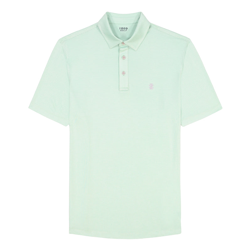 IZOD Mens SwingFlex Elite Performance Mesh Short Sleeve Polo Shirt
