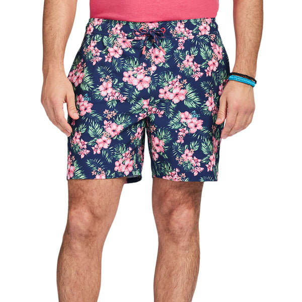 IZOD Mens Saltwater Printed Swim Trunks