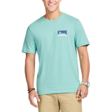 IZOD Mens Deep Blue Graphic Short Sleeve T-Shirt