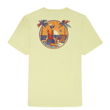 IZOD Mens Saltwater Flamingo Beach Graphic Short Sleeve T-Shirt
