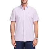 IZOD Mens Breeze Printed Short Sleeve Button Down Shirt